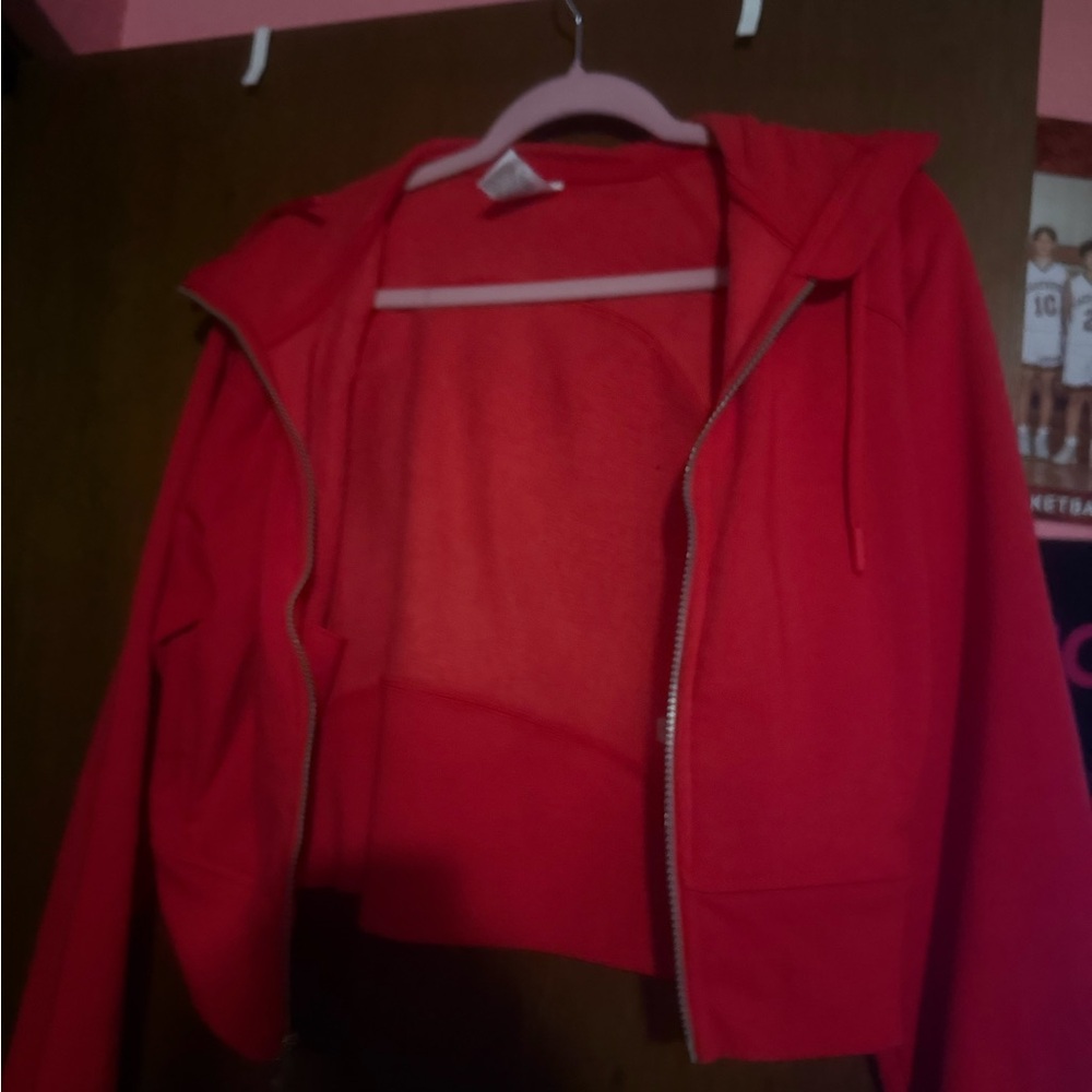 Red Zip Up